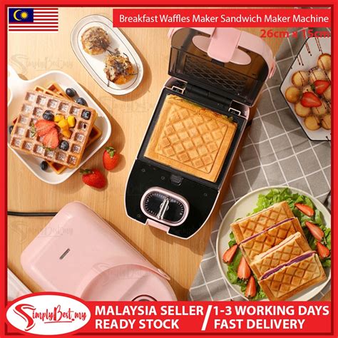 Here's a review of the best waffle makers in malaysia this 2021. SIMPLYBEST Sandwich Maker Toaster Waffle Maker Non-Stick ...