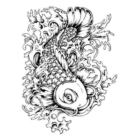 Sketsa tatto terbaik for android apk download. Gambar Sketsa Tato Ikan Koi - Gambar Hitam HD