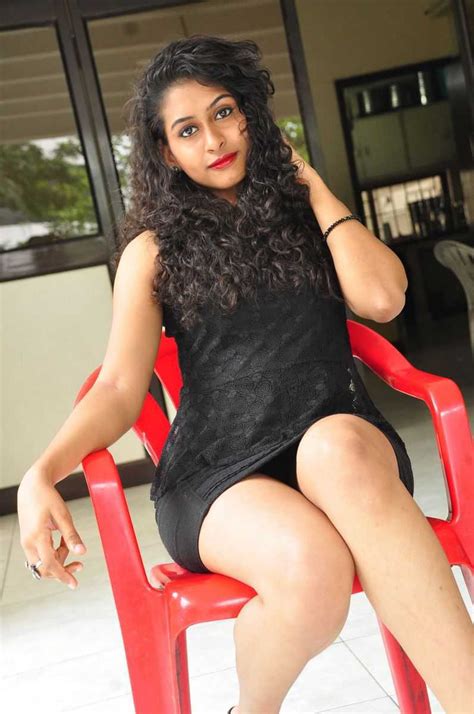 Also, don't forget to watch our video page. HOT THIGHS: Nithya hot thighs in black dress - Telugu Actress