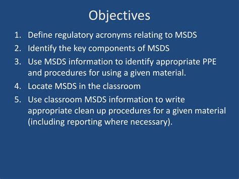 Following is a list of material safety data sheets (msds) resources. PPT - Safety - MSDS PowerPoint Presentation, free download - ID:2463308