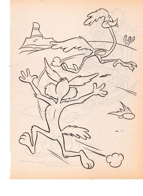 Coyote coloring page from looney tunes category. LOONEY TUNES WILE E COYOTE N THE ROADRUNNER | Coloring ...