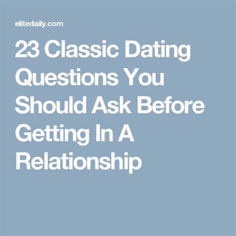 Which season do you consider your best? 23 Classic Dating Questions You Should Ask Before Getting ...