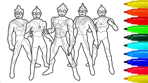 If you suddenly do not know who ultraman is, then we suggest that you get to know him with our coloring pages. Mewarnai Ultraman Taro untuk buah hati anda - Kreasi Warna