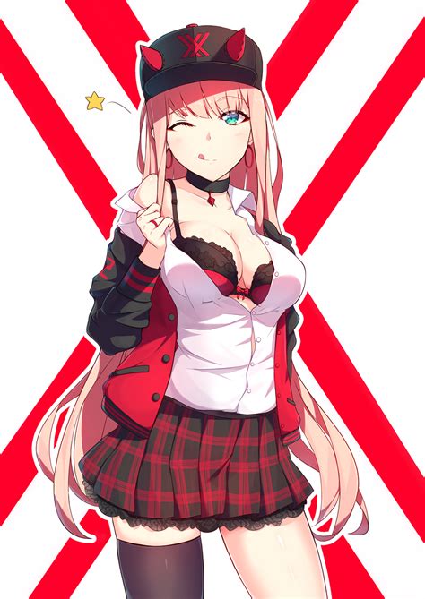 Zero two (darling in the franxx), tree, human representation. Zero Two dressed in red : ZeroTwo