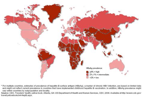 Der sicherste schutz gegen eine hepatitis b ist die impfung. Hepatitis B Karte CDC