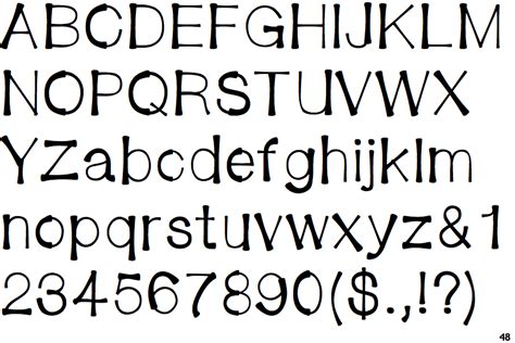 What it does, it's create a black boundary on every single alphabet with a square boundary. Identifont - Bendy Straw