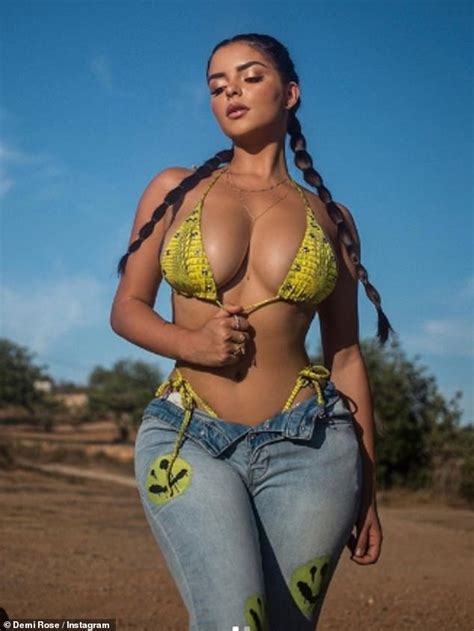 Not to forget, she has graced the cover. Demi Rose showcases her eye-popping cleavage in Ibiza ...