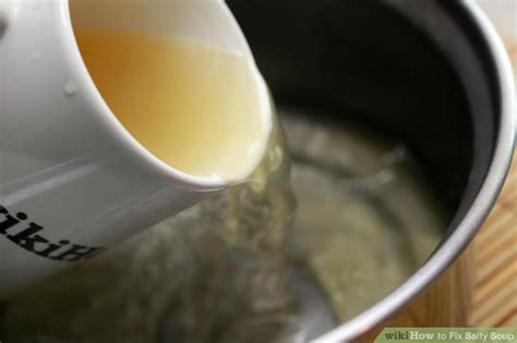 If the additional fluid thins the consistency too much, you'll need a thickener. How to Fix Salty Soup: 12 Steps (with Pictures) - wikiHow