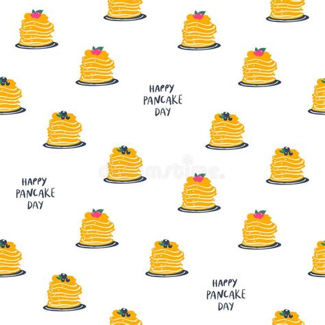 In short, apart from just generating hunger, these pancake quotes also help in understanding. Stacks Of Ready-made Pancakes And Quote: Happy Pancake Day Stock Vector - Illustration of ...