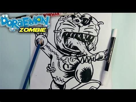 Free gambar hello kitty coloring page online. Gambar Doraemon Keren Zombie - doraemon hello kitty