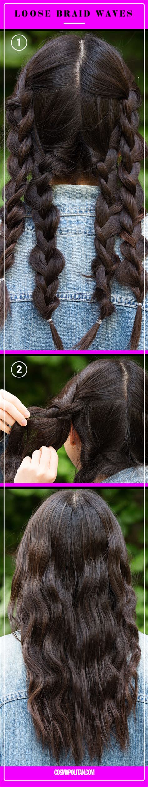 For the best effect, chose two french braids on either side of your head. 9 Easy No-Heat Ways to Style Wet Hair