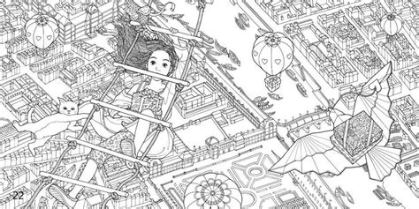 You are viewing some daria sketch templates click on a template to sketch over it and color it in and share with your family and friends. the-night-voyage-hot-air-balloon-coloring-book