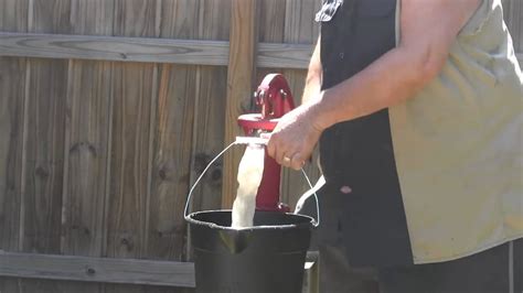 You can drill your own shallow water well using pvc and household water hoses. Hand drilled water well - YouTube