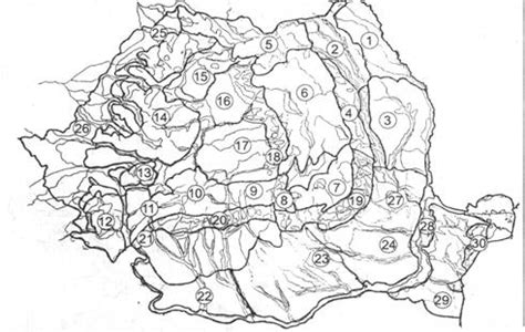 Harta unităților de relief cu altitudinile geografilia. OLIMPIADA DE GEOGRAFIE -CLS. a VIII a FAZA PE SCOALA