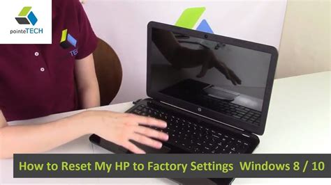 You can do that by following the instructions below: How to Reset My HP to Factory Settings Windows 8 / 10 ...