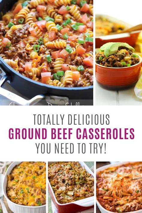 Quick ground beef recipes that are easy and perfect for busy weeknights! 22 Easy Ground Beef Casserole Recipes for Budget Friendly ...