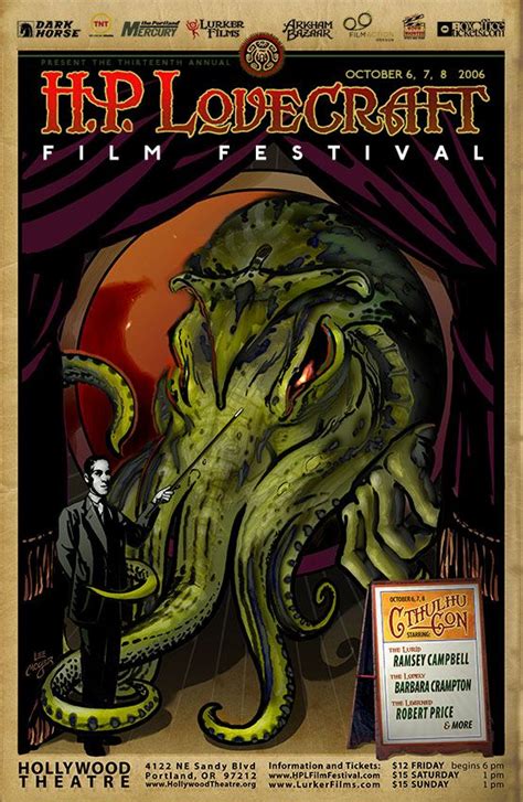 It's movies that i think are very good to great and that use lovecraftian themes. HP Lovecraft Film Festival Poster 2006 | Lovecraft, Film ...