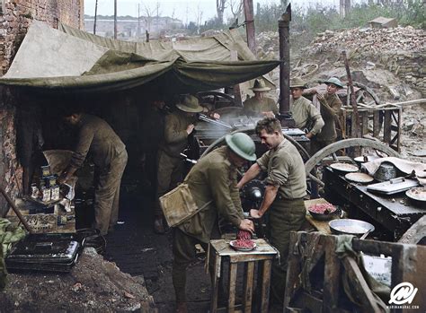 The british married their love of beef to ireland's plentiful salt (which tended to be a large. Cooks of the 2nd Australian Battalion preparing bully-beef ...