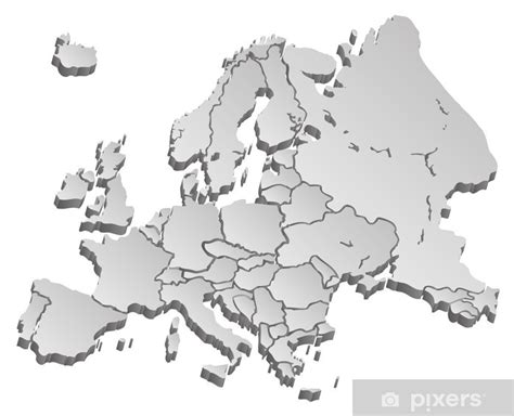 Haga clic en un país para obtener un mapa detallado. Mural de Parede Mapa do mundo mapa mapa da Europa 4 3d ...