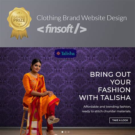 Create a clothing brand website. Clothing Textile Brand Website Design for Talisha Fashion ...