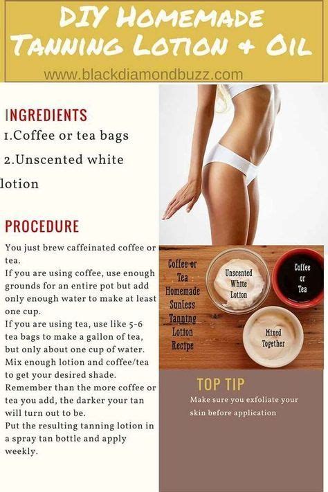 Some are considered tan maximizers or accelerators, and contain substances that boost the effects of tyrosine, and others moisturizers, which aid your skin recuperate after tanning sessions. Best DIY Natural Homemade Tanning Lotion & Oil | Homemade tanning lotion, Homemade tan, Diy ...