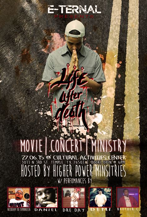 He's a slick businessman who couldn't care less about helping the newly dead. Faith By Hearing: Life After Death: Movie | Concert | Ministry