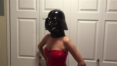 Lady Darth Vader takes off Her Helmet - YouTube