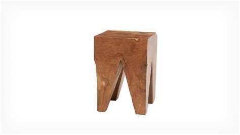 Wooden stool with mannequins for square shap. Solid Teak Square Stool | Teak Wood Furniture | EQ3