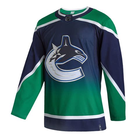 This jersey represents a turning point, a visual depiction of transition, from green to blue, from one era of. Vancouver Canucks adidas adizero NHL Authentic Pro Reverse Retro Jersey | SportBuff
