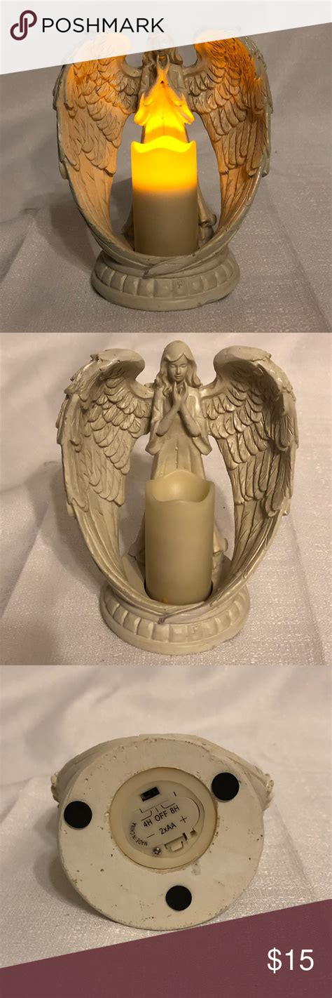 There are only 1097 available of the shimmering angel flameless pillar candles, set of 3. (Medium)Angel flameless candle with timer | Flameless ...