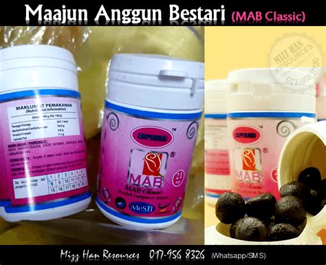 Hubungi kami untuk khidmat nasihat produk secara percuma. MAAJUN ANGGUN BISTARI (MAB) | MHR Stokis Produk Kecantikan