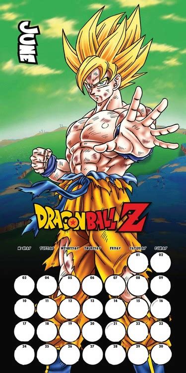 1 and, most recently, blue dragon. Dragon Ball Z - Calendarios 2021