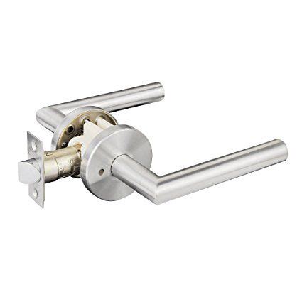 Even though these are industry standards, it is always worth measuring your doors before ordering because you never know which measurement the guy prepping your doors decided to use. SUMBIN Interior Bathroom Lever Door Handle For Privacy ...