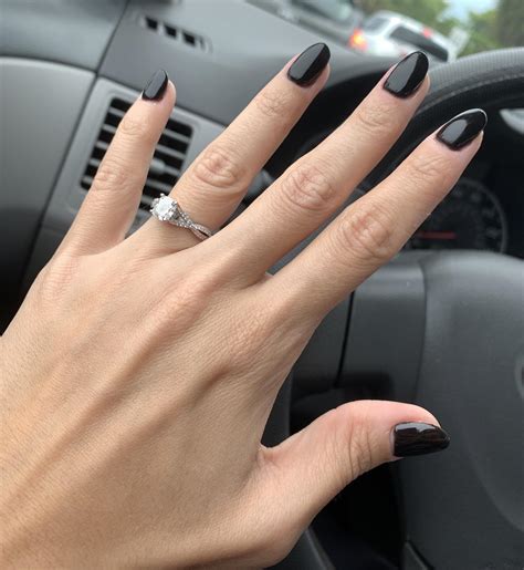 Gel nails tend to look a bit more before you speed over to your nail salon to test the manicure out for yourself, harli suggests you consider a few things: OPI black onyx dip on natural, almond nails. Haven't loved ...