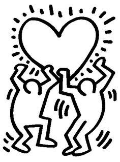 Coloring pages for children : 132 mejores imágenes de ARTISTA: KEITH HARING | Keith ...