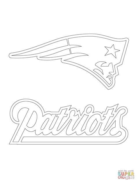 New england patriots logo coloring page from nfl category. New England Patriots Logo Coloring Pages at GetDrawings ...
