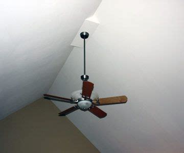 Finding a quality ceiling fan for those with high or vaulted ceilings in their home that possesses all the necessary qualities can end up here with a best ceiling fans for vaulted ceilings to browse. Image result for how to install a fan on a vaulted ceiling ...