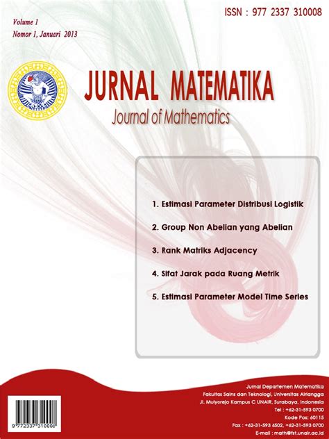 Tidak ada pendidikan yang netral, maka. Jurnal Matematika Vol 1 No 1 Januari 2013