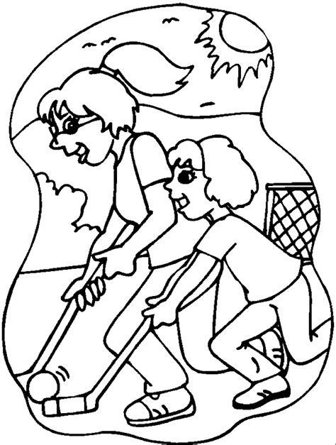 For boys and girls kids and adults teenagers and toddlers preschoolers and older kids at school. 15 kids coloring pages field hockey - Print Color Craft