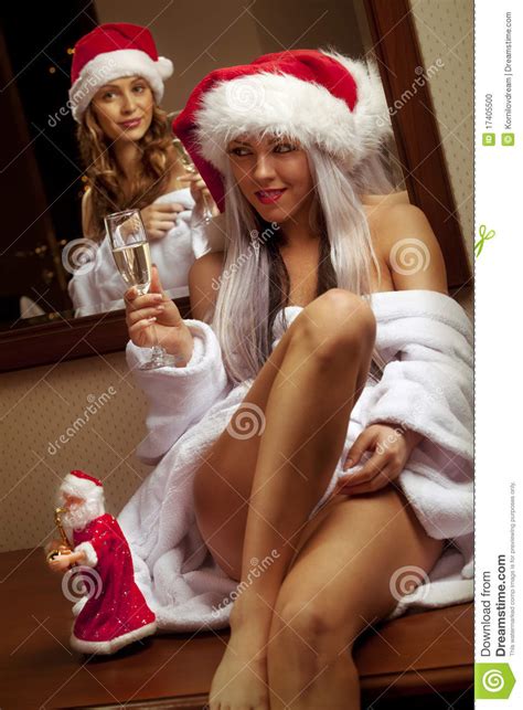 Timbaland am i throwin' you off? Girls In Santa Hats Waiting For New Year Stock Photo ...