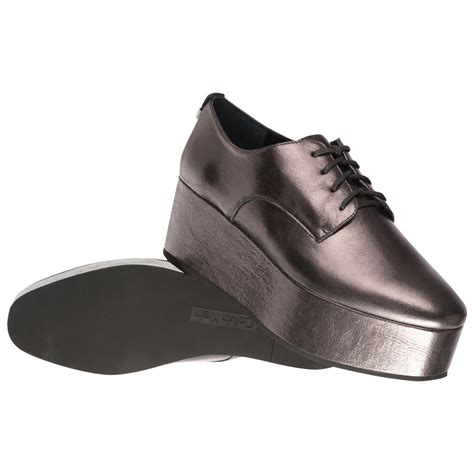 Brandneue kollektionen & riesige auswahl an top marken. Calvin Klein Platform Oxford Damen Schuhe E5566GUN | SportSpar