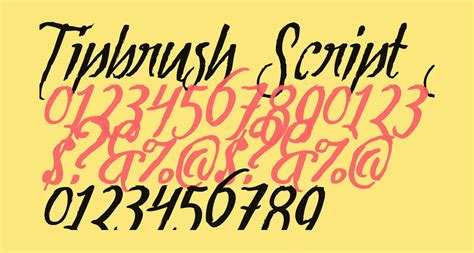 This font is equipped with opentype feature for make custom feel for your design. Tipbrush Script Slanted free Font - What Font Is