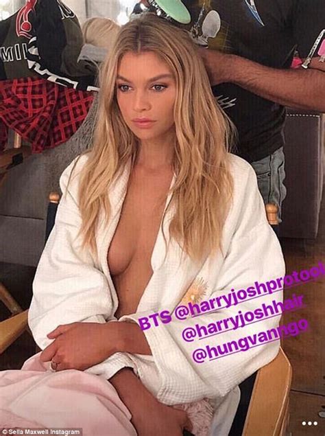 Busty teen is big booty latina cheerleader in bathroom joi. Braless Stella Maxwell teases fans with Instagram snap ...