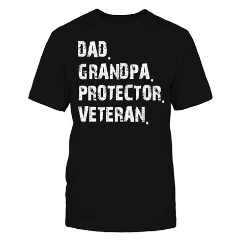 Dad Grandpa Protector Veteran | Veteran t shirts, Veteran, Stylish tee