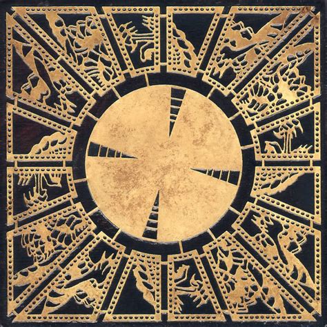 Below are images of the etched brass and mahogany lament configuration(or hellraiser puzzle box). Hellraiser Puzzle Box by ThePuzzleBoxMaker on Etsy