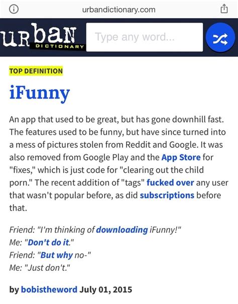 Official reddit mobile apps have their own subreddit. O urbandictionary.com dl urbar ERAS TOP DEFINITION ¡Funny ...