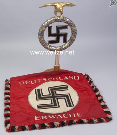 Up for sale is this original deutschland erwache standard banner. NSDAP Standarte "Deutschland Erwache"