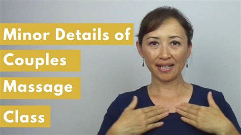 You need to upgrade your adobe flash player to watch this video. Minor Details of Couples Massage Class | Couples massage