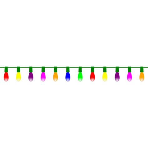 Vector image of colorful Christmas lights | Free SVG