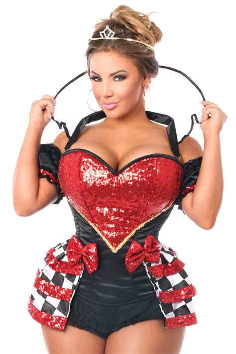 Share all sharing options for: Royal Red Queen Premium Corset Costume - The BDSM Toy Shop